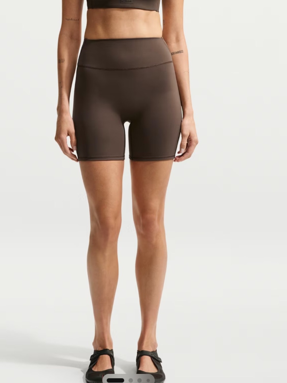 NikeSKIMS NWT Matte Biker Short 5” - Dark Sepia
